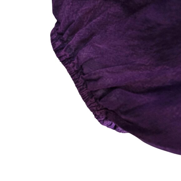 Womens Boho Fairycore Summer Cottage Cabin Prairie Girl Eyelet Lace Purple LG - Picture 9 of 9